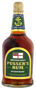 Pussers British Navy Rum Green Label Overproof 0,7L