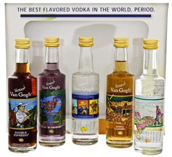 Van Gogh Master Piece Vodka Set Miniatuur 5x0,05L
